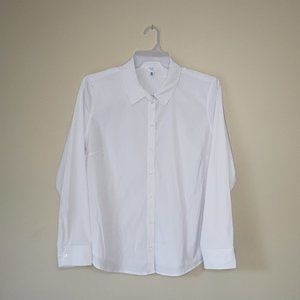 Time and Tru long sleeve formal dress shirt white